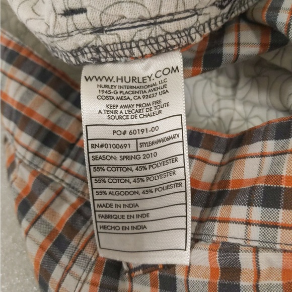 2x 👯‍♀️Host Pick⚡️Hurley Plaid Shorts - Picture 6 of 7